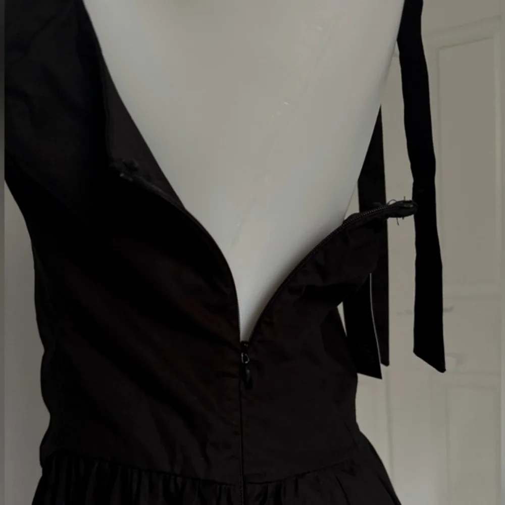 Wild Fable Black Backless Halter Dress